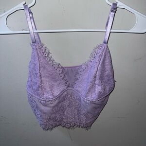 Lilac Lace Bralette Top